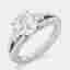 2.20 cts Round Lab Grown Diamond 14k White Gold Wedding Ring EU 50.5