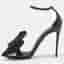 Dolce & Gabbana Keira Size 39.5 Black Patent Leather Ankle Strap Sandals