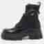 Prada Monolith Size 42 Black Leather and Nylon Ankle Length Boots