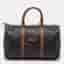 Dior Honeycomb Brown Coated Canvas and Leather Travel Duffel Bag