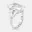 12.4 cts Oval, Pear Lab Grown Diamonds 18k White Gold Ring Size 53