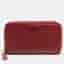 Gucci Red Microguccissima Leather Zip Around Wallet