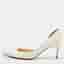 Christian Louboutin Iriza Size 38 White Patent Leather D'Orsay Pumps