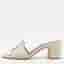 Loro Piana Summer Charms Size 37.5 Grey Suede Slide Sandals