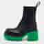 Bottega Veneta Flash Size 38 Black Leather Platform Chelsea Ankle Boots