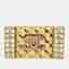 Chanel CC Crystals Gold Tone Brooch