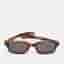 Flatlist Tortoise Brown 005 FL 699 Hanky Rectangle Sunglasses