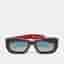 Flatlist Burgundy Gradient 012 FL 029 Norma Rectangle Sunglasses