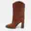 Saint Laurent Kate Size 40 Brown Leather Mid Calf Boots