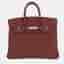 Hermes Birkin Rouge H Togo Leather Size 25 Tote Bag