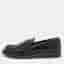 Fendi Karligraphy Size 38.5 Black Leather Loafers