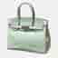 Hermes Birkin 30 Vert D'Eau Matte Alligator Leather Top Handle Bag