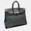 Hermes Birkin 25 Black Togo Calfskin Leather Top Handle Bag