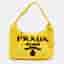 Prada Re-Edition 2000 Yellow Terrycloth Shoulder Bag