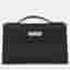 Hermes Kelly Pochette Black Swift Calfskin Leather Clutch Bag