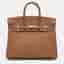 Hermes Birkin 25 Gold Finish Gold Togo Leather Tote