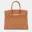 Hermes Birkin 30 Gold Togo Calfskin Leather Top Handle Bag