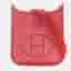 Hermes Evelyne 16 Rose Lipstick Clemence Leather Crossbody Bag