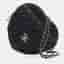 Chanel CC In Love Large Black Lambskin Crossbody Bag