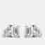 2 cts Emerald Cut, Pear Lab Grown Diamond 18k White Gold Earrings