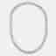 40 cts Round Lab Grown Diamond 18k White Gold Necklace