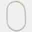 40 cts Round Lab Grown Diamond 18k Yellow Gold Necklace