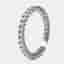 1 cts Round Lab Grown Diamond 18k White Gold Ring Size 53