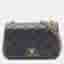 Chanel 19 Dixneuf Matelasse Size 20 Black Lambskin Leather Mini Flap Shoulder Bag