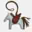 Hermes Leather Rodeo Pegase PM Bag Charm