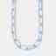 Bottega Veneta Chain Choker Necklace Light Blue Sv925 Light Blueenamel