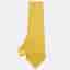 Hermes Yellow Spiral Pattern Silk Tie