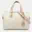 Michael Kors Grayson Medium Beige Signature Coated Canvas and Leather Satchel
