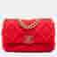 Chanel 19 Medium Red Quilted Jersey Shoulder Bag