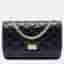 Chanel Black Chanel Reissue 2.55 Wallet on Chain Black Quilted Aged Calfskin Leather Bag
