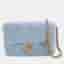 Chanel My Perfect Mini Iridescent Light Blue Caviar Grained Calfskin Leather Crossbody Bag