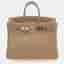 Hermes Birkin 25 Trench Togo Calfskin Leather Top Handle Bag