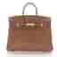 Hermes Birkin 25 Chai Togo Calfskin Leather Top Handle Bag