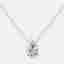 4.00 cts Pear Lab Grown Diamonds 18k White Gold Necklace