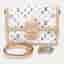 Louis Vuitton Murakami Soft Dauphine GM White Monogram Coated Canvas Crossbody Bag