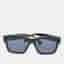 Fendi Black Acetate FE40107 Square Sunglasses
