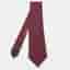 Hermes Red/Blue Patterned Silk Neck Tie