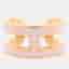 Hermes Pop Ash Ear Cuff Rose Dragee Lacquer Gold Plated