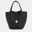 Hermes Picotin Lock Black Taurillon Clemence Size 18 Tote Bag