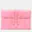 Hermes Jige Wide Milkshake Pink Epsom Leather Clutch Bag