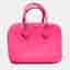 Hermes Mini Plume Rose Tyrien Ostrich Leather Top Handle Bag