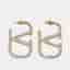 Valentino Garavani VLogo Signature Crystal Gold Tone Earrings
