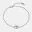 Christian Dior CD Crystals Silver Tone Bracelet