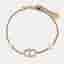 Dior CD Crystals Gold Tone Bracelet
