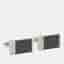 Montblanc Carbon Fiber Silver Tone Rectangular Cufflinks