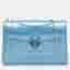 Bvlgari Serpenti Forever Blue Patent Leather Chain Shoulder Bag